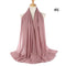 Hijab Scarf 72*175cm Plain Chiffon Scarves For Women Muslim Fasion Islam Clothing Headscarves Shawl For Ladies Headwrap Ramadan