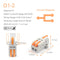 Mini Quick Wire Conductor Connector Universal Compact 2/3 Pin Splicing Push-inTerminal Block 1 in multiple out with fixing Hole