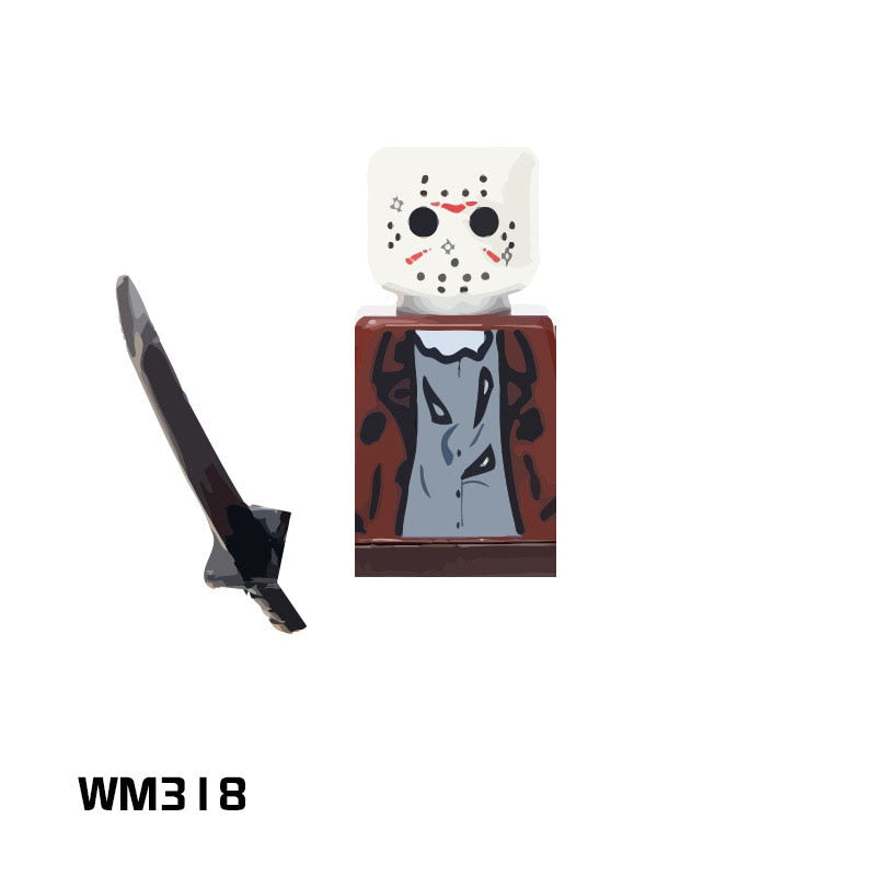 WM6075 WM6101 WM6102 Halloween Horror Movie Building Blocks The Shining Silent Hill Bricks Jack Pyramid mini Action toy Figures