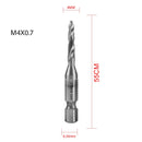 New Titanium Plated Hex Shank HSS Screw Thread Metric Tap Drill Bits Screw Machine Compound M3 M4 M5 M6 M8 M10 Hand Tools
