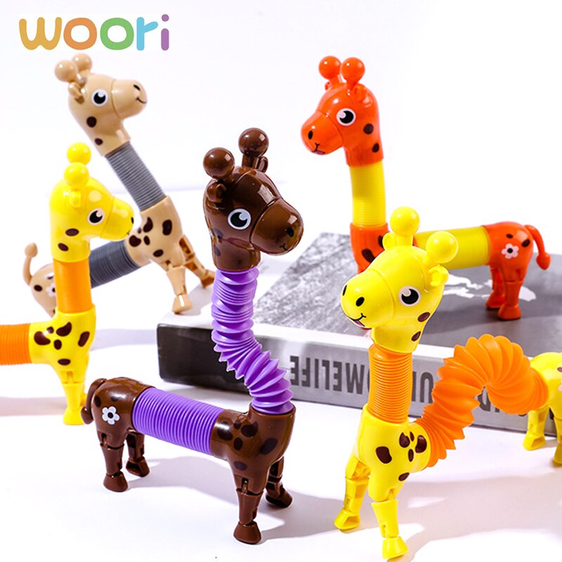3D Pop Tube Silicone Alpaca Unicorn Push It Bubble Balls Decompression Pipe Anti-stress Vent Fidget Toys for Kids Adults Gifts