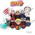 Naruto Sasuke Kakashi Akatsuki bricks Building Blocks Anime cartoon Mini Action Figures Heads Assembly Toys kids Christma Gifts