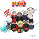 Naruto Sasuke Kakashi Akatsuki bricks Building Blocks Anime cartoon Mini Action Figures Heads Assembly Toys kids Christma Gifts