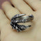 1pcs Titanium Steel Eagle Dragon Claw Halloween Skull Ring Hot Selling Men&