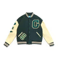 2021 street retro Letter embroidery baseball uniform cotton bomber jacket women winter loose all-match casual thickened jacket