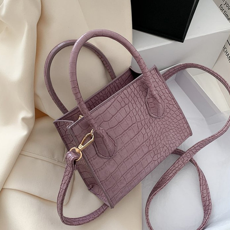 2022 Crocodile Pattern PU Leather Crossbody Bags For Women Chain  Female Shoulder Handbags Mini Purses Travel Cross Body Bag
