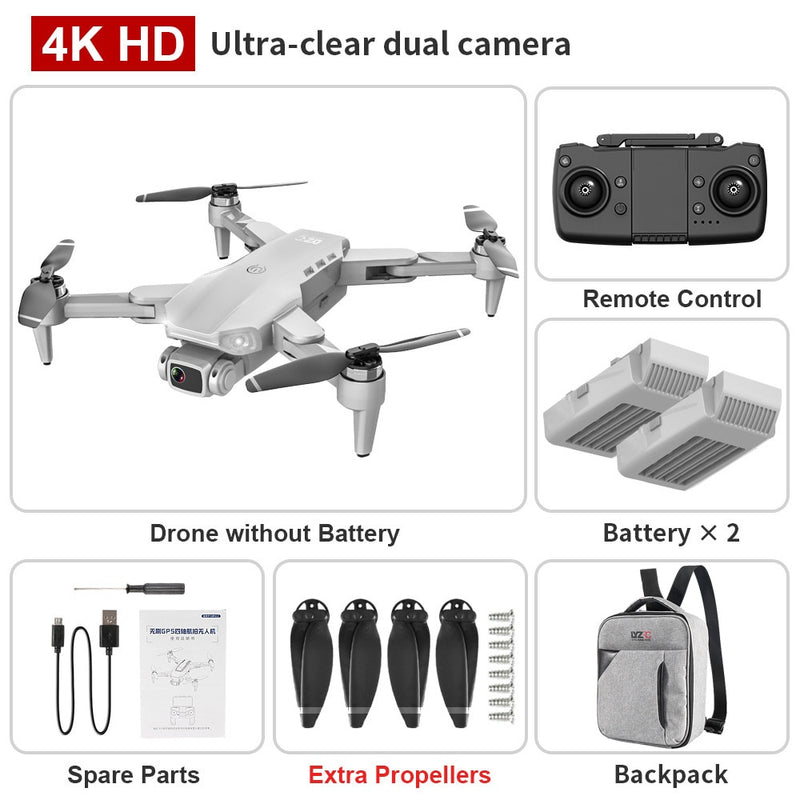 XKJ L900 PRO GPS Drone 4K Dual HD Camera Professional Aerial Photography Brushless Motor Foldable Quadcopter RC Distance1200M