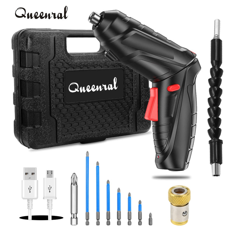 Electric Screwdriver Battery Rechargeable Cordless Screwdriver Powerful Impact Wireless Screwdriver Drill Electric Screw Driver