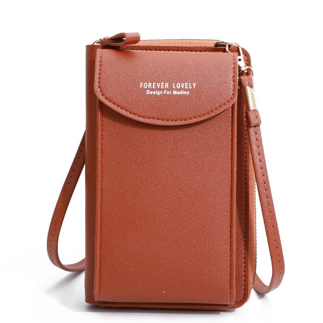 Fashion Cellphone Shoulder Bag Women PU Leather Crossbody Bag 2022 New Handbag Card Holder Messenger Bag Flap Wallet