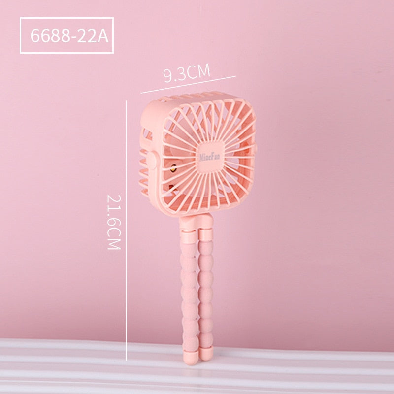 500mAh Stroller Fan Personal Portable Desk Handheld Baby Bed Car Seat Fan USB Rechargeable Fan Mini Stroller Accessories