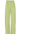 Ladies Shirt Suits Pleated Notched Single-Breasted Female Cardigan Two-Piece Loose Shirts and High-Waist Wide-Leg Pants Sets