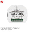 Moes Smart ZigBee WiFi Switch Module Dimmer Curtain Switch Smart Life App Remote Control Alexa Google Home Voice Control