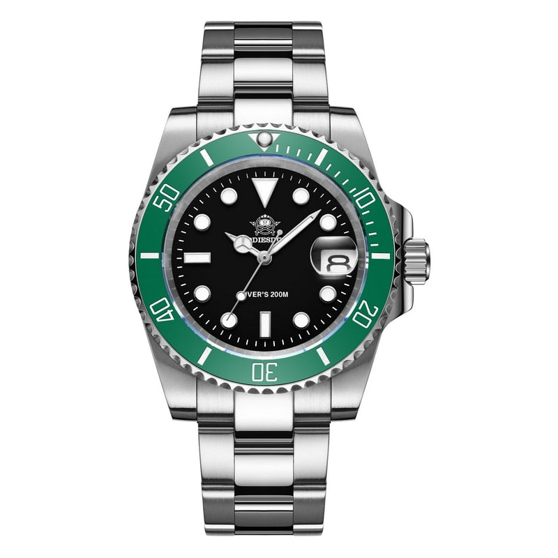 2020 New Fashion Watch Stainless Steel Diver Watch 200M C3Super luminous Sport luxury stainless steel watch Quartz Men&