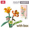 Fomantic Flower Bouquet Building Block Bricks Anime Figure Toys Friends Pricness Kit Set Gift for Girl Friend Simulation Rose