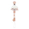 1pc Crochet Bunny Baby Pacifier Clip Chain BPA Free Wooden Beads Appease Soother Chain Clips Newborn Dummy Holder Nipple Clip