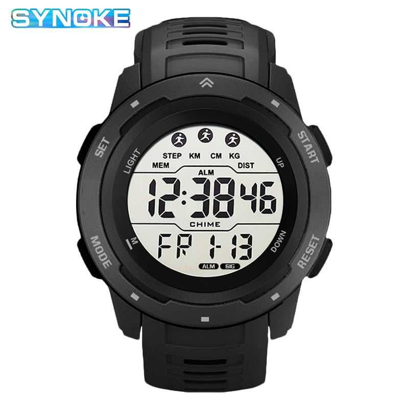 Reloj Hombre Outdoor Digital Watches Sport LED Men Big Dial Round Watch Luminous Casual Clock Multifunction Wrist Stopwatch 2022