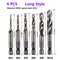 1-6pc M3 M4 M5 M6 M8 M10 Tap Drill Bits 1/4 Hex Shank Machine Hand Taps Titanium Coated HSS Drilling Tap Bits Thread Screw Tools