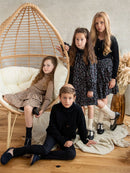 New Kids Boutique Clothes for Girls Boys Autumn Winter Children Family Matching Outfits Brother Sister Baby Clothing