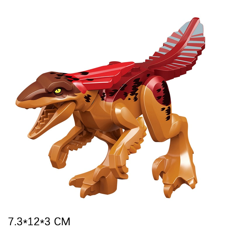 Jurassic Dinosaur Building Blocks Toys Park Compatible Major Brand Gifts Simulation Animal Rex Raptor Ankylosaur Christmas Gifts