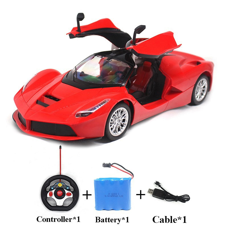 Large Size 1:14 Electric RC Car Remote Control Cars Machines On Radio Control Vehicle Toys For Boys Door Can Open 6066