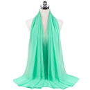70*180cm Muslim Chiffon Hijab Shawls Scarf Women Solid Color Head Wraps Women Hijabs Scarves Ladies Foulard Femme Muslim Veil
