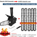 4/6 Inch Electric Drill Modified To Electric Chainsaw Tool Attachment Electric Chainsaws Accessory Set Woodworking Cutting Tool