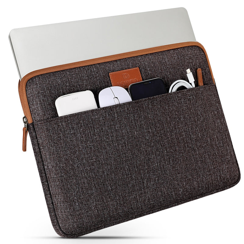DOMISO 10 11 13 14 15.6 Inch Laptop Sleeve Canvas Case Tablet Bag Protect Computer Pouch Skin Cover for Lenovo / HP /Acer/ Apple