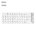Keyboard Stickers Alphabet Layout English Russian Spanish Deutsch Arabic Laptop Desktop Tool Wear-resistant Non-slip Stickers