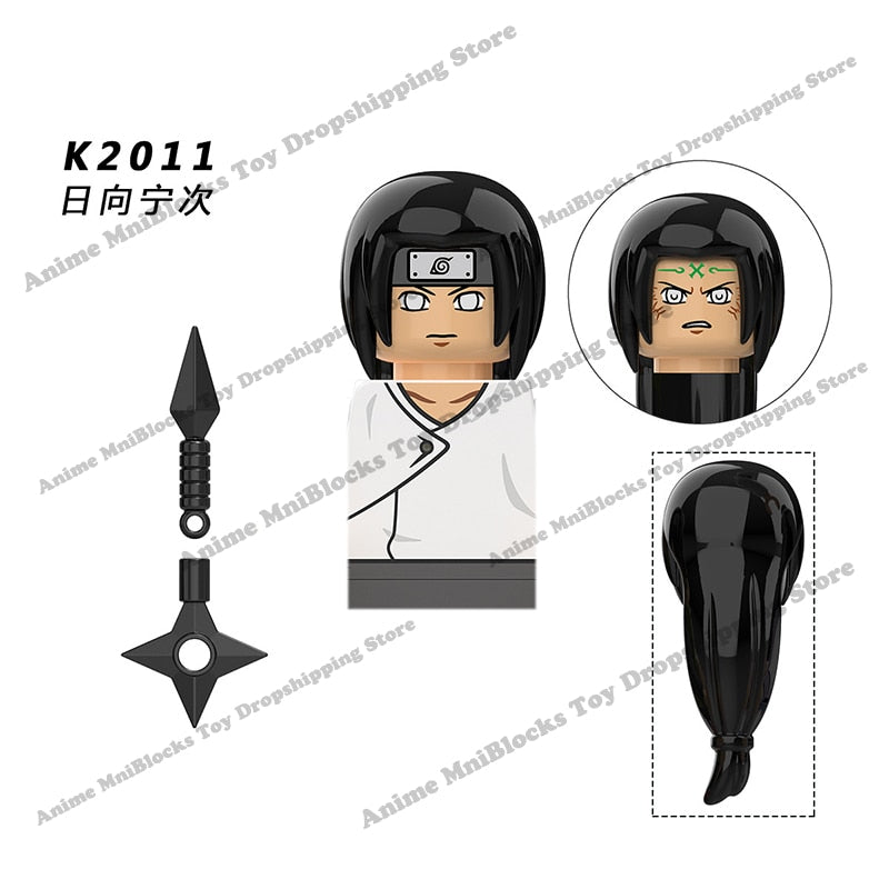 Naruto Sasuke Sakura Kakashi Obito Jiraiya Tsunade anime dolls Mini Action toy Figures cartoon Assemble blocks kid Birthday gift