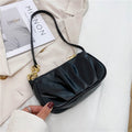 2022 New Women&#39;s Fashion Handbags Retro Solid Color PU Leather Shoulder Underarm Bag Casual Women Hobos Handbags