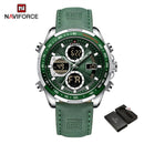 New NAVIFORCE Military Watches for Men Luxury Sport Chronograph Alarm WristWatch Waterproof Quartz Big Clock Digital Male Watch