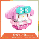 Disney DIY LinaBell assembly buildding blocks Goofy Pluto Anime Mini Action Figures Educational Toys kids Birthday Gifts