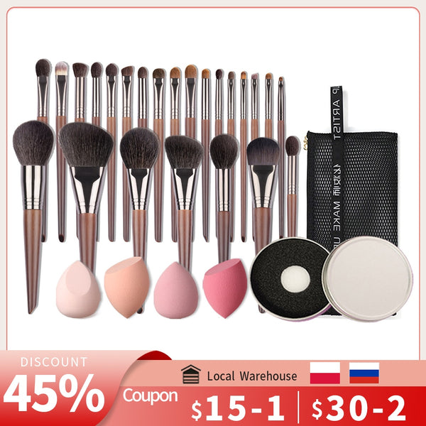 OVW Natural Makeup Brushes Set Eyeshadow Make Up Brush Goat Hair Kit for Makeup nabor kistey Blending  pinceaux maquillage