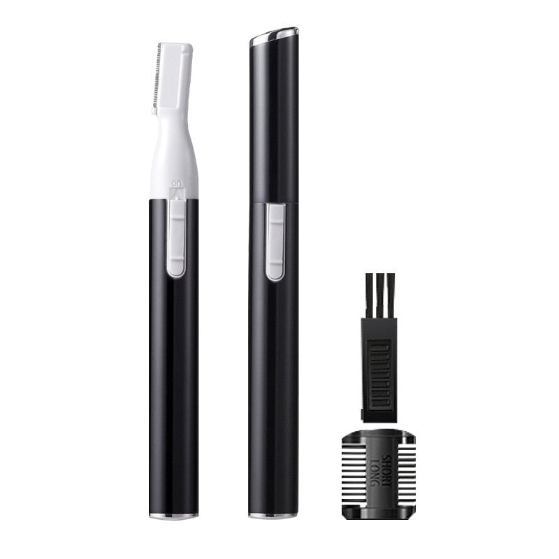 Electric Eyebrow Trimmer Razor Brow Shaping Portable Shaving with Duals Cutter Head Design Washable Hair Trimmer Razor Tools