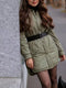 Icclek Women's Shirts Jackets Thin Parka Oversize Shirt Coats Femme Armygreen Outerwear Coats Bf Long Sleeve Khaki Coat 2022 New