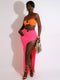 Hugcitar Sexy Strapless Crop Tube Top High Waist Slit Maxi Dress 2 Pcs Suits 2022 Fall Women Fashion Streetwear Vestido Y2K