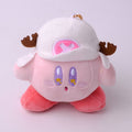 Kirby Keychain Kawaii 12Cm Cartoon Pink Star Keyring Soft Stuffed Plush Toys Cute Gifts Plushies For Girls Friends Childrens