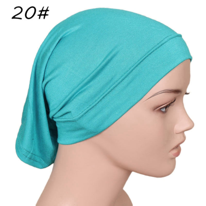 Ramadan Undercap Head Cover for Jewish Instant Jersey Bonnet Hijab Turbans for Women Muslim Fashion Inner Cap Turbante Capelli