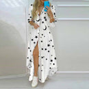 2022 New Long Shirt Dress Women Single Breasted Button Lapel Long Sleeve Dress Spring Summer Letter Print Oversized Robe Dresses