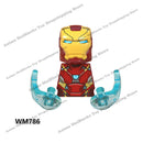 XP193 D009 WM718 Mark suit Disney anime movie figurine dolls mini plastic action toy figures Assemble blocks Christmas gifts
