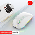 Dual Mode Bluetooth Wireless Mouse with One-Click Desktop Function Type-C Rechargeable Silent Backlight Mice for Laptop PC New