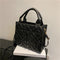 2022 New Spring Women Shoulder Bag Trendy Plaid Pu Leather Crossbody Bags Fashion Ladies Handbags Brand Designer Top Handle Bag