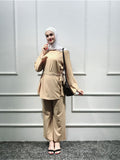 Eid Mubarak Kaftan Dubai Abaya Turkey Muslim Fashion Hijab Dress Sets Islam Clothing Abayas For Women Musulman Ensembles De Mode