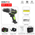 Cordless Screwdriver Electric Screwdriver Cordless Drill  Power Tools Handheld Drill Lithium Battery Charging Drill + Battery