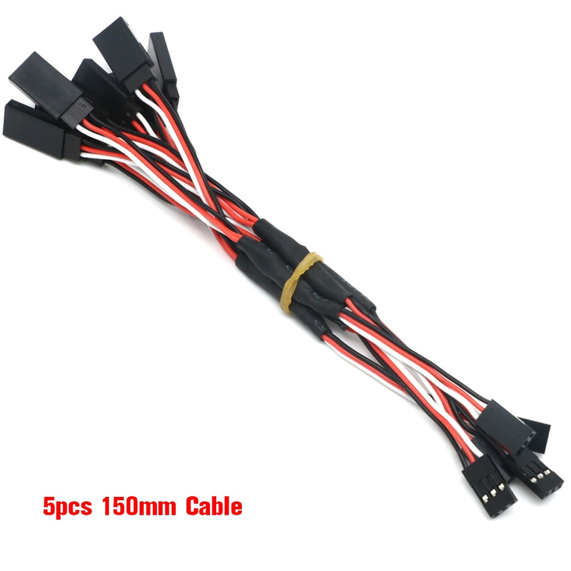 5pcs/lot 100/150/200/300/500mm RC Servo Y Extension Cord Cable Lead Wire For RC Servo JR Futaba RC Airplane Helicopter Car DIY