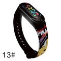 Pokemon Strap LED Electronic Watch Fashion Colorful Bracelet Touch Waterproof Anime Character Pikachu Educational Children&#39;s