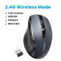 【New-in Sale】UGREEN Wireless Mouse Bluetooth 5.0 Ergonomic 4000 DPI 6 Mute Buttons For MacBook Tablet Laptop PC 2.4G Mice Mouse