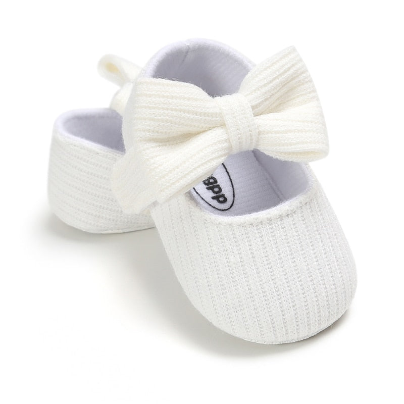 Toddler Girl Knitted Shoes First Walkers Snow Boots Newborn Baby Autumn Winter Cotton Warm Soft Sole Plush Prewalker 0-18Months