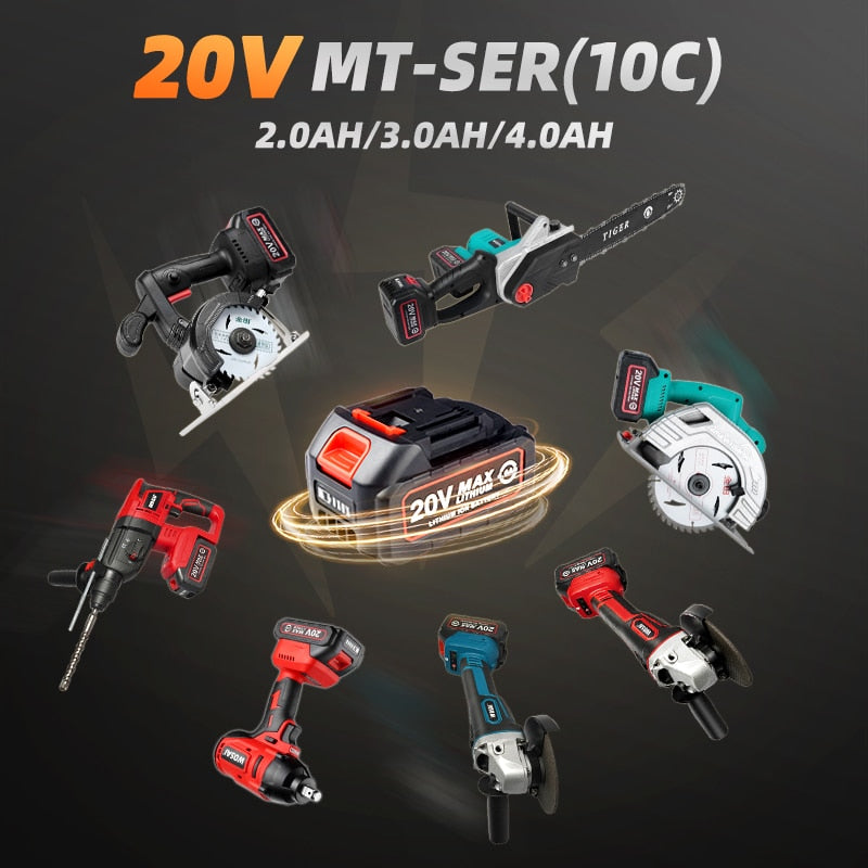 WOSAI M14 Cordless Angle Grinder 20V Lithium-Ion Grinding Machine Cutting Electric Angle Grinder Grinding Brushless Power Tool