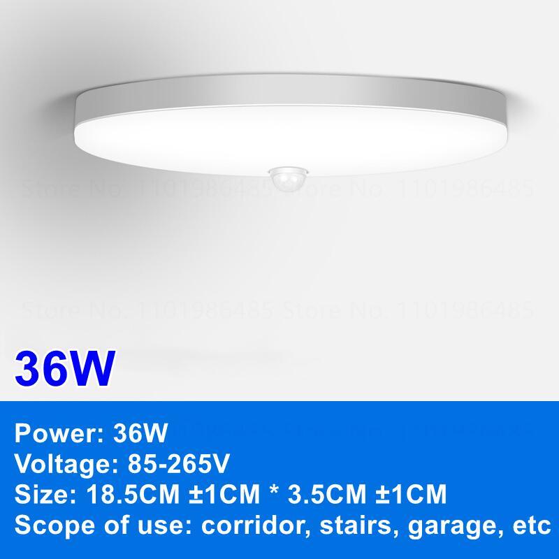 LED Ceiling Lights PIR Motion Sensor Smart Home Lighting 12W 18W 20W 30W 40W Ceiling Lamp For Room Hallways Corridor  110V 220V